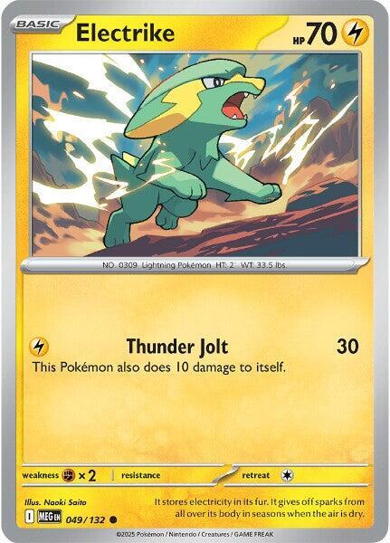 Electrike - 049/132 - ME01: Mega Evolution (MEG) - Normal - Pokemon TCG Card