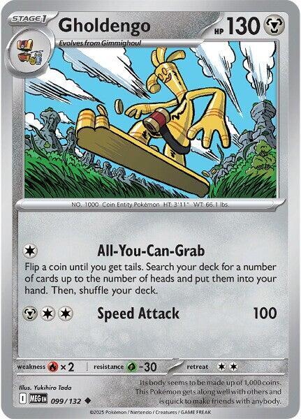 Gholdengo - 099/132 - ME01: Mega Evolution (MEG) - Normal - Pokemon TCG Card
