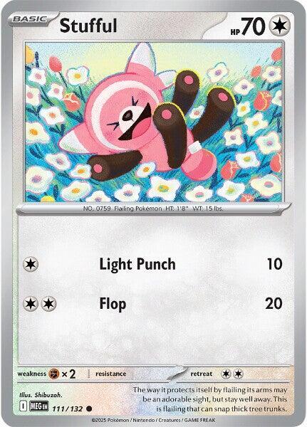 Stufful - 111/132 - ME01: Mega Evolution (MEG) - Common - Normal - Pokemon TCG Card