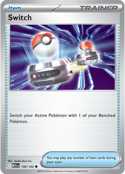 Switch - 130/132 - ME01: Mega Evolution (MEG) - Reverse Holofoil - Pokemon TCG Card