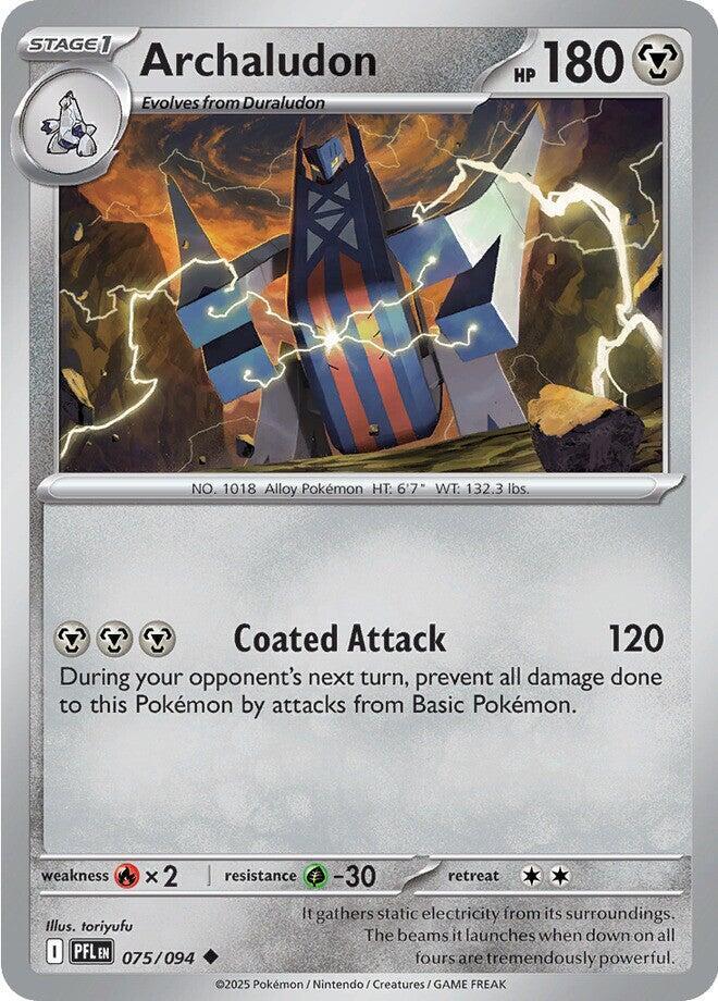 Archaludon - 075/094 - ME02: Phantasmal Flames (PFL) - Reverse Holofoil - Pokemon TCG Card