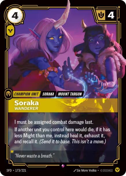 Soraka - Wanderer - 173/221 - Spiritforged (SFD) - Foil