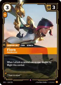 Fiora - Peerless - 110/221 - Spiritforged (SFD) - Foil
