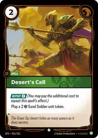 Desert's Call - 031/221 - Spiritforged (SFD) - Foil
