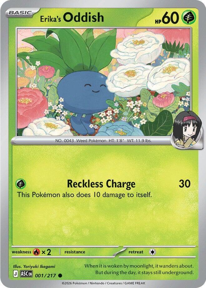Erika's Oddish - 001/217 - ME: Ascended Heroes (ASC) - Normal - Pokemon TCG Card