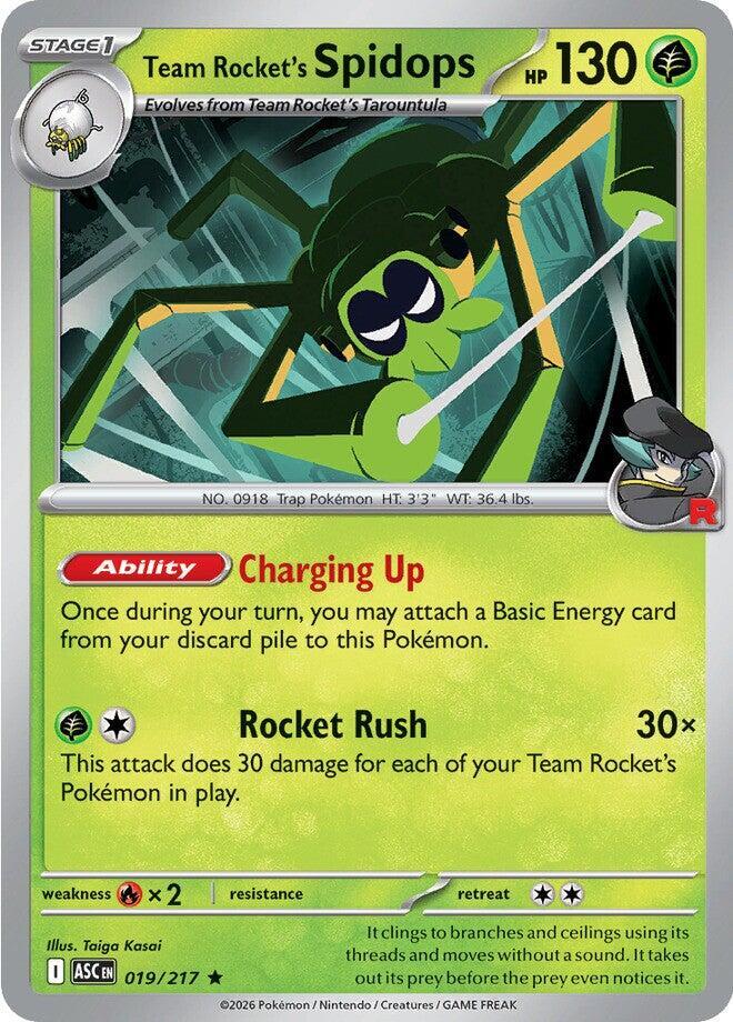 Team Rocket's Spidops - 019/217 - ME: Ascended Heroes (ASC) - Holofoil - Pokemon TCG Card