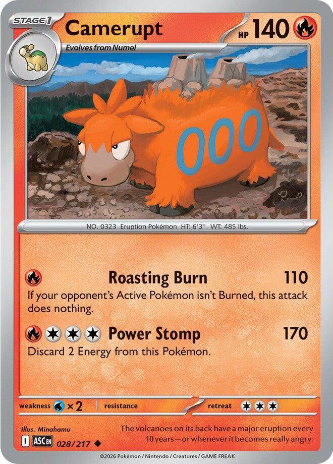 Camerupt - 028/217 - ME: Ascended Heroes (ASC) - Normal - Pokemon TCG Card