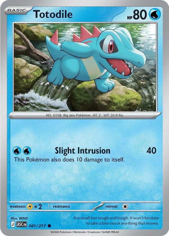 Totodile - 041/217 - ME: Ascended Heroes (ASC) - Normal - Pokemon TCG Card