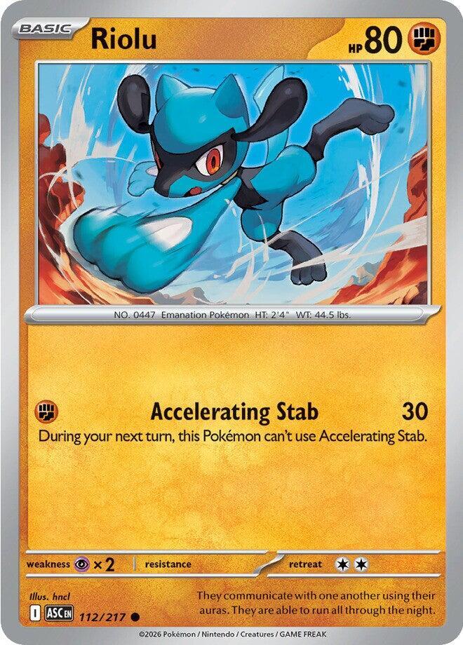 Riolu - 112/217 - ME: Ascended Heroes (ASC) - Normal - Pokemon TCG Card