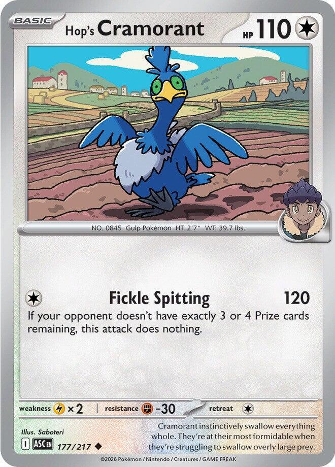 Hop's Cramorant - 177/217 - ME: Ascended Heroes (ASC) - Normal - Pokemon TCG Card