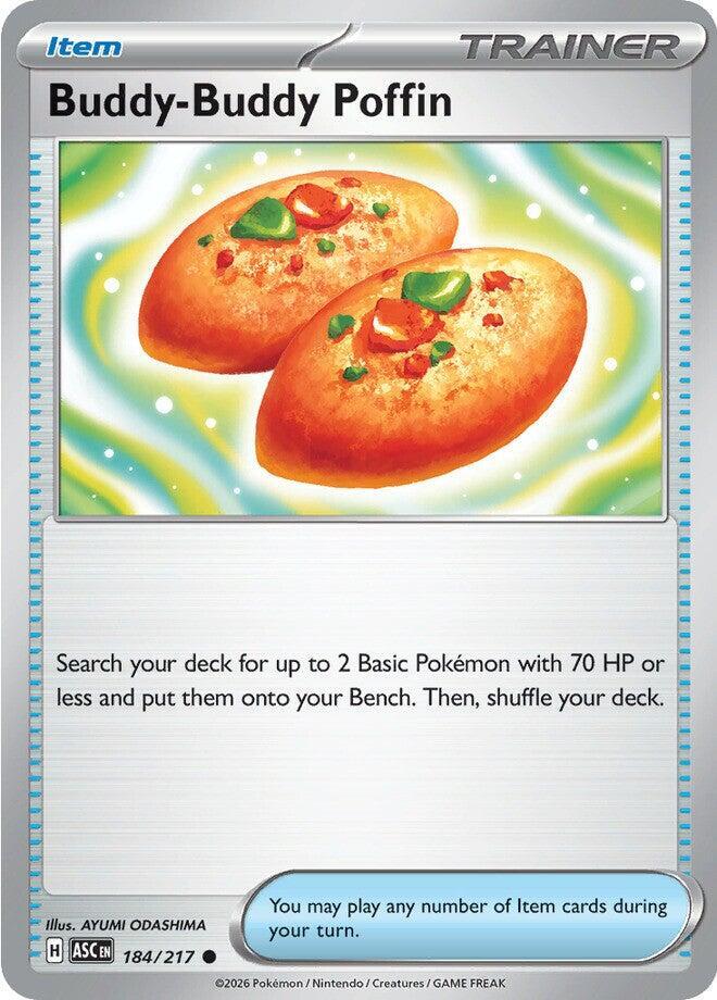 Buddy-Buddy Poffin - 184/217 - ME: Ascended Heroes (ASC) - Reverse Holofoil - Pokemon TCG Card