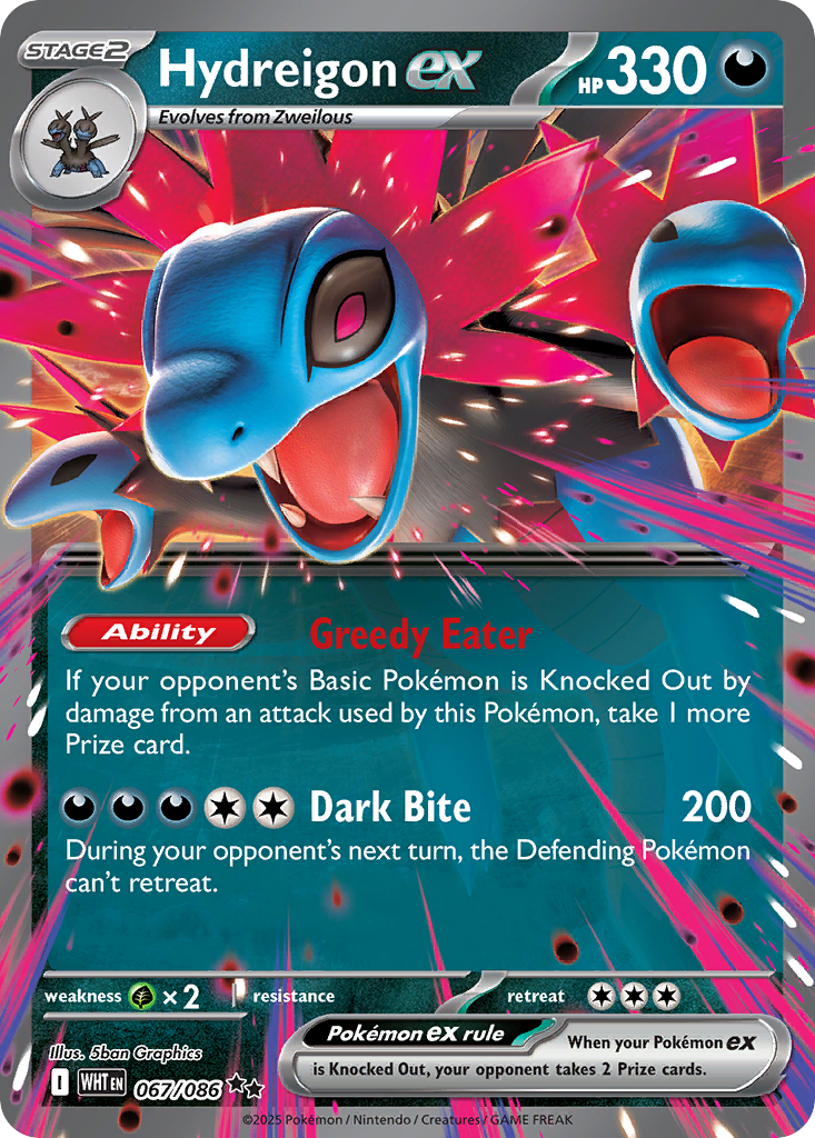 Hydreigon ex - 67/86 - Scarlet & Violet White Flare (WHT)