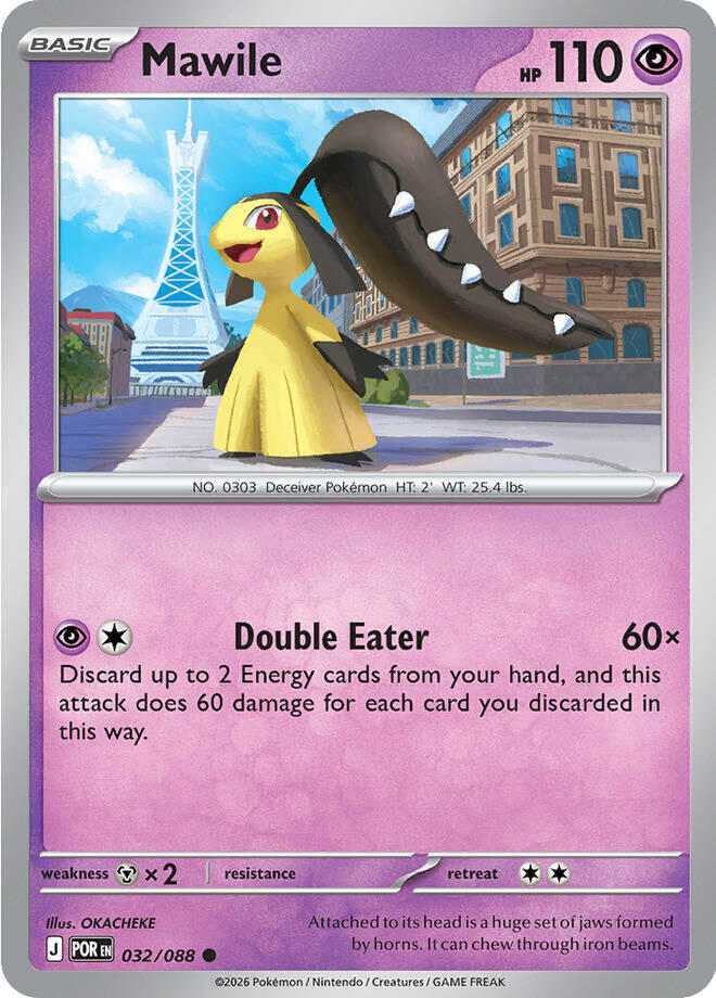 Mawile - 032/088 - ME03: Perfect Order (POR) - Reverse Holofoil - Pokemon TCG Card