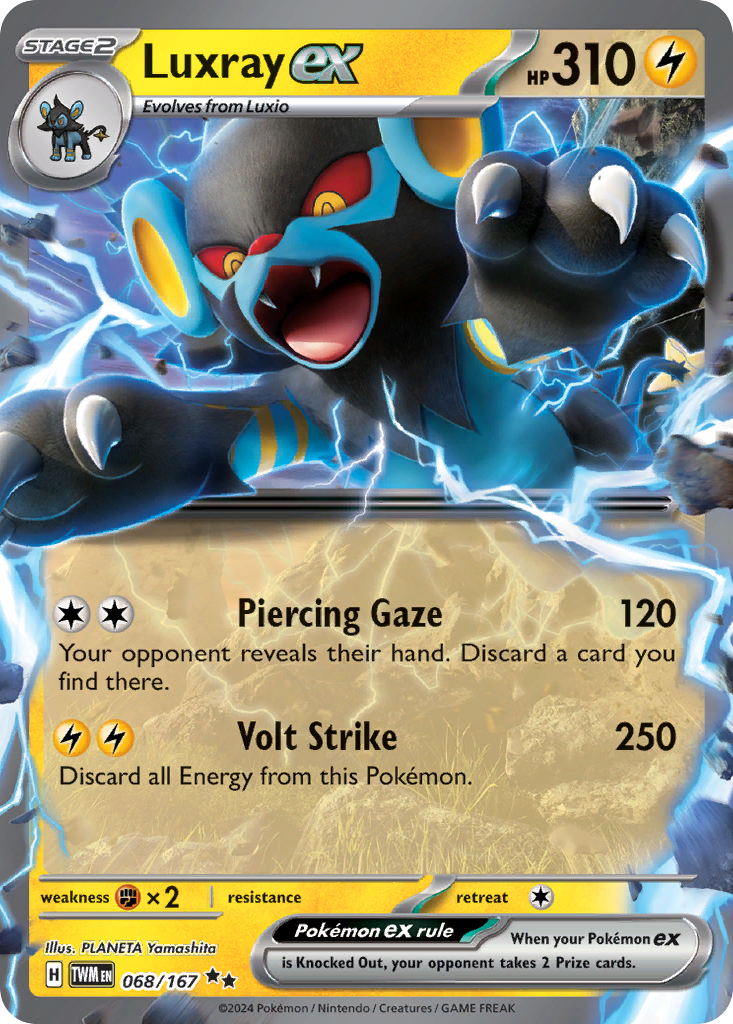 Luxray ex - 68/167 - Scarlet & Violet Twilight Masquerade (TWM)