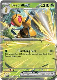 Beedrill ex - 003/086 - ME04: Chaos Rising (CRI) - Double Rare
