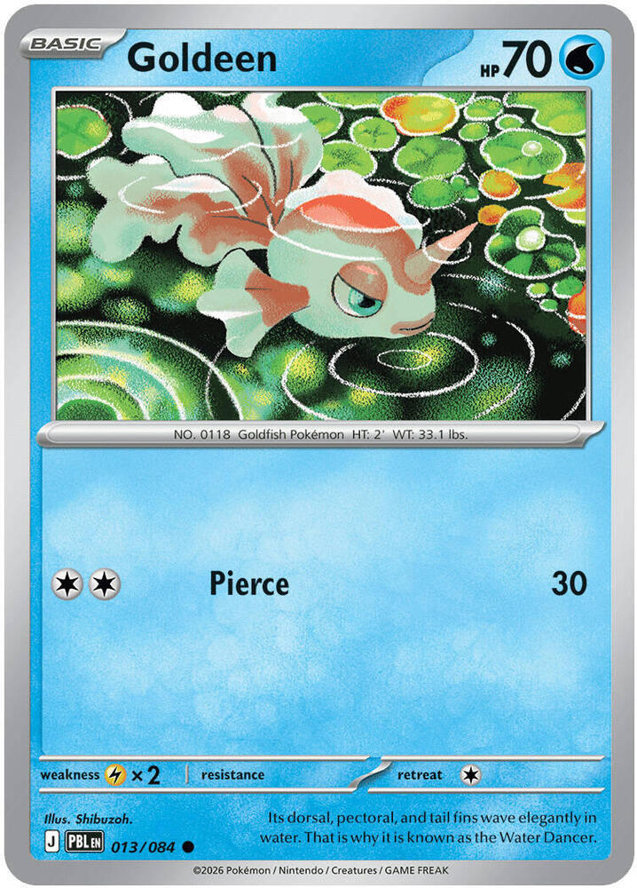 Goldeen - 013/084 - ME05: Pitch Black (PBL) - Common - Normal - Pokemon TCG Card
