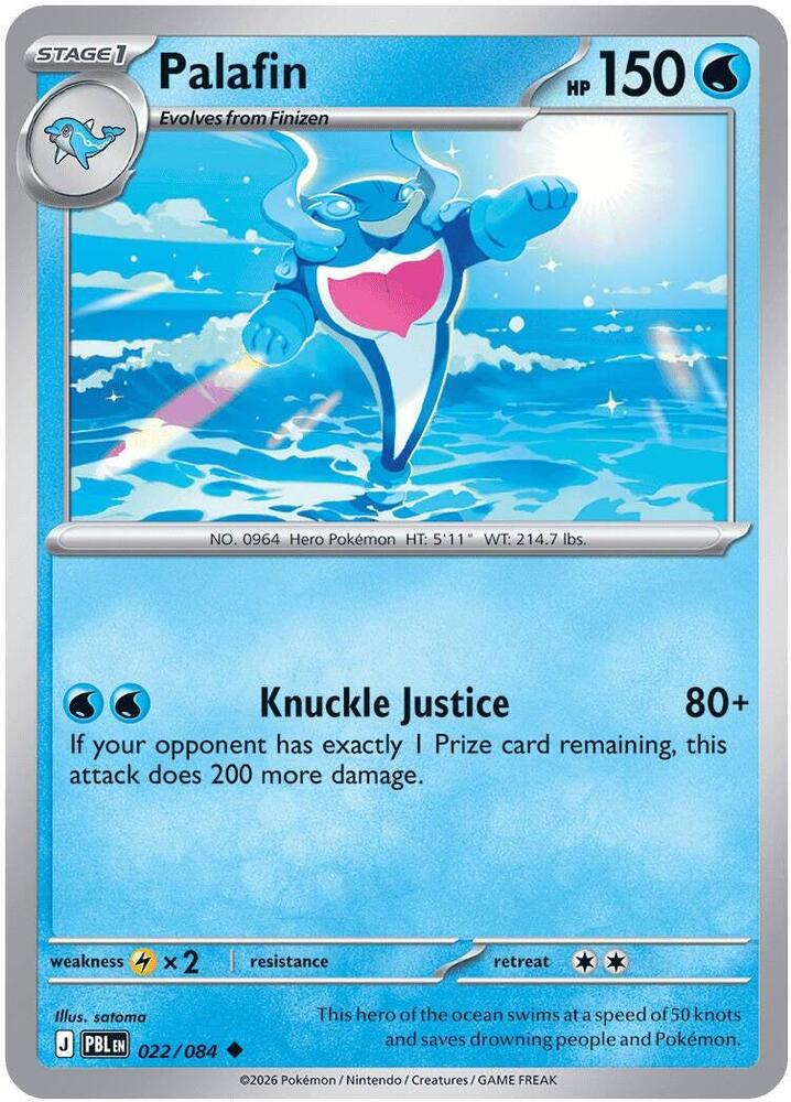 Palafin - 022/084 - ME05: Pitch Black (PBL) - Normal - Pokemon TCG Card