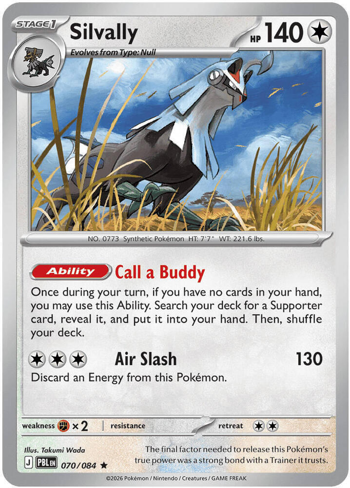 Silvally - 070/084 - ME05: Pitch Black (PBL) - Rare - Holofoil - Pokemon TCG Card