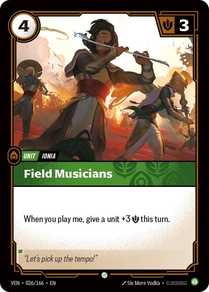 Field Musicians - 026/166 - Vendetta (VEN) - Foil