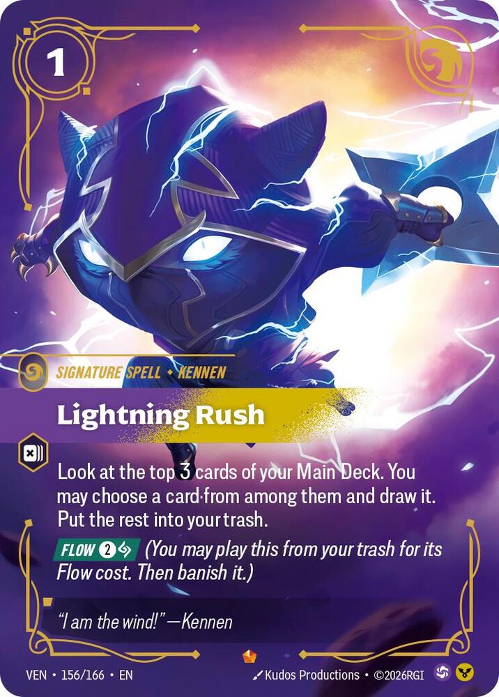 Lightning Rush - 156/166 - Vendetta (VEN) - Foil