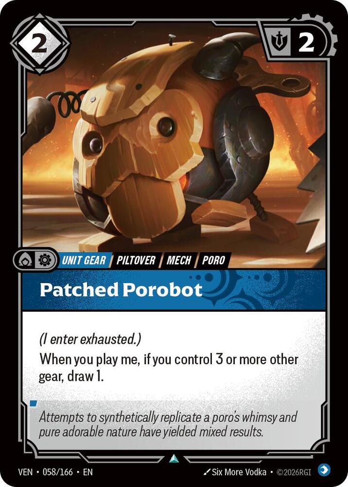 Patched Porobot - 058/166 - Vendetta (VEN) - Foil