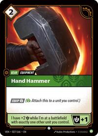 Hand Hammer - 027/166 - Vendetta (VEN) - Normal