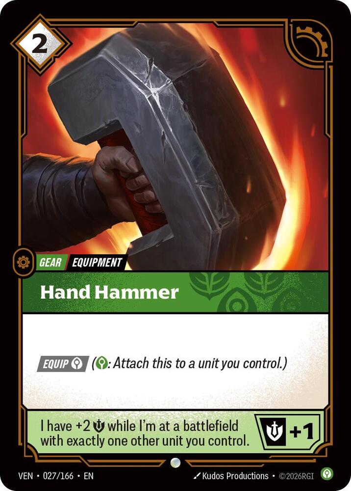 Hand Hammer - 027/166 - Vendetta (VEN) - Foil