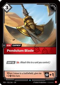 Pendulum Blade - 011/166 - Vendetta (VEN) - Normal