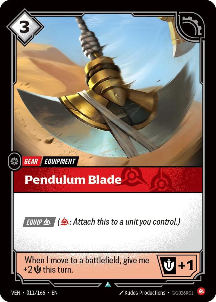 Pendulum Blade - 011/166 - Vendetta (VEN) - Foil - Riftbound TCG Card