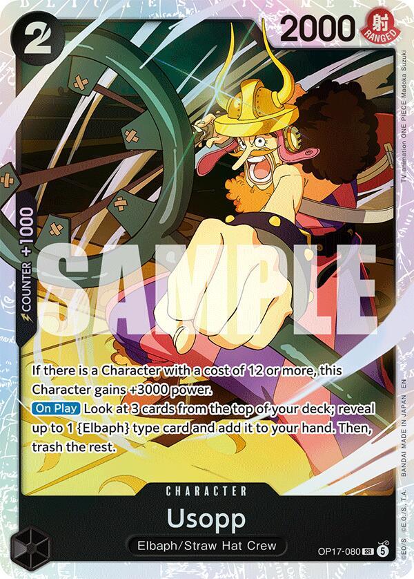 Usopp - OP17-080 - The World's Strongest Warriors (OP17) - Foil - One Piece TCG Card