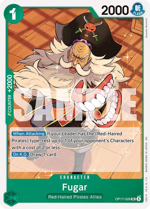 Fugar - OP17-026 - The World's Strongest Warriors (OP17) - Normal - One Piece TCG Card