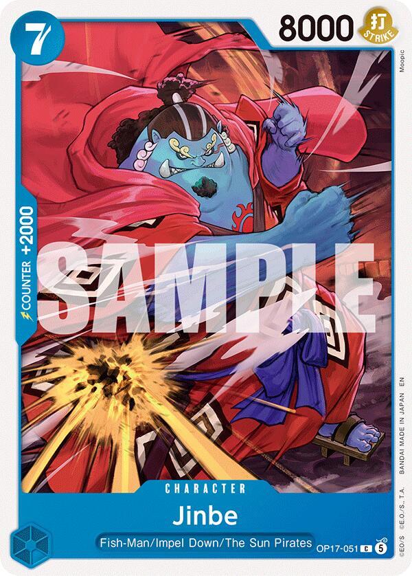 Jinbe (051) - OP17-051 - The World's Strongest Warriors (OP17) - Normal - One Piece TCG Card