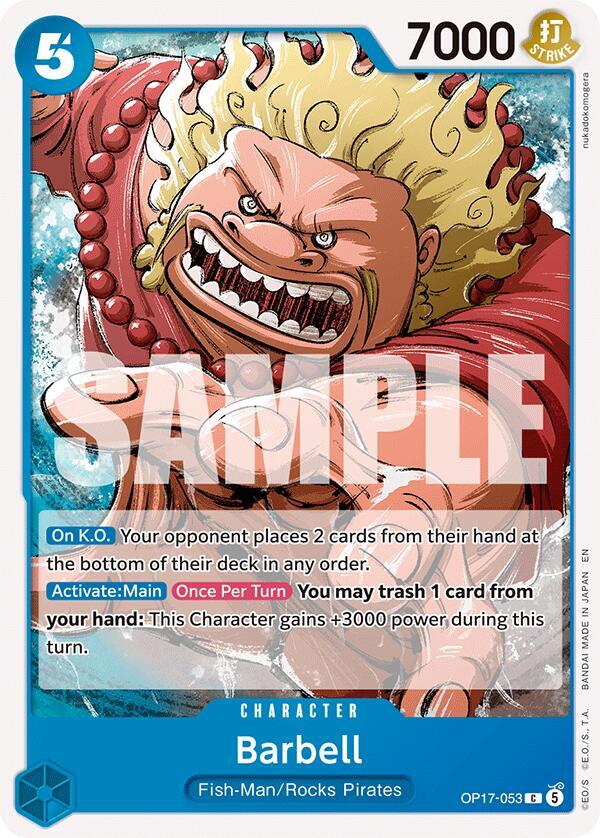 Barbell - OP17-053 - The World's Strongest Warriors (OP17) - Normal - One Piece TCG Card