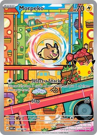 Morpeko - 135/128 - ME: 30th Celebration (30C) - Illustration Rare - Holofoil - Pokemon TCG Card