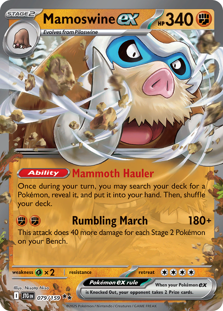 Mamoswine ex - 79/159 - Scarlet & Violet Journey Together (JTG)