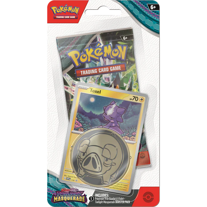 Pokemon Twilight Masquerade Checklane Blister Toxel