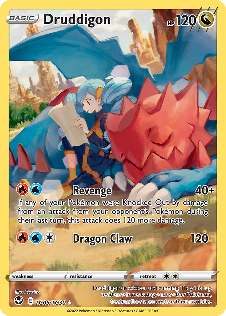 Druddigon - TG09/30 - Sword & Shield Silver Tempest Trainer Gallery (SIT)