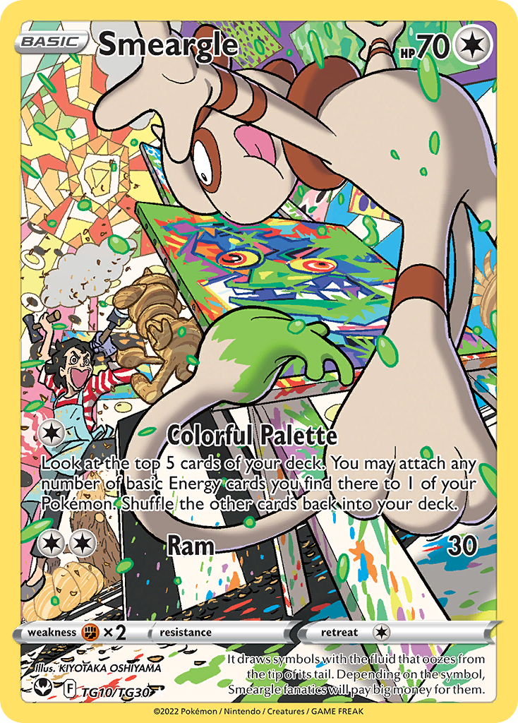 Smeargle - TG10/30 - Sword & Shield Silver Tempest Trainer Gallery (SIT)