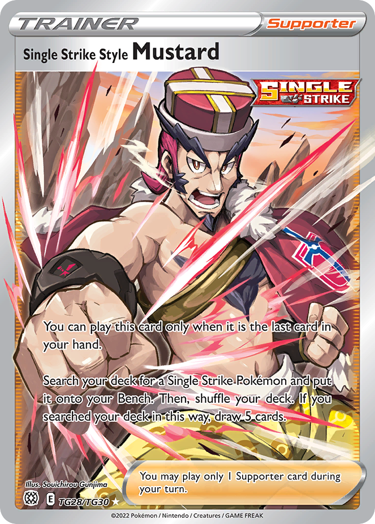 Single Strike Style Mustard - TG28/30 - Sword & Shield Brilliant Stars Trainer Gallery