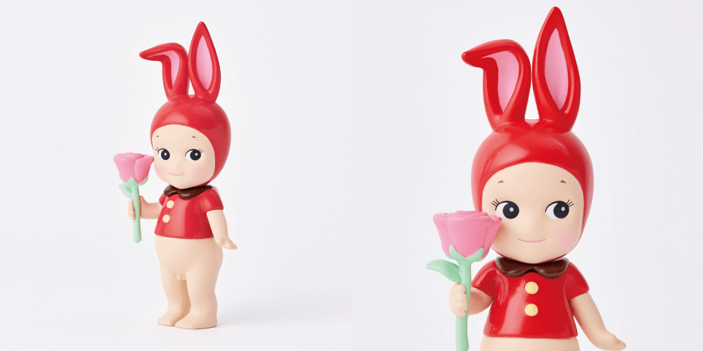 gifts of love pink rose red rabbit