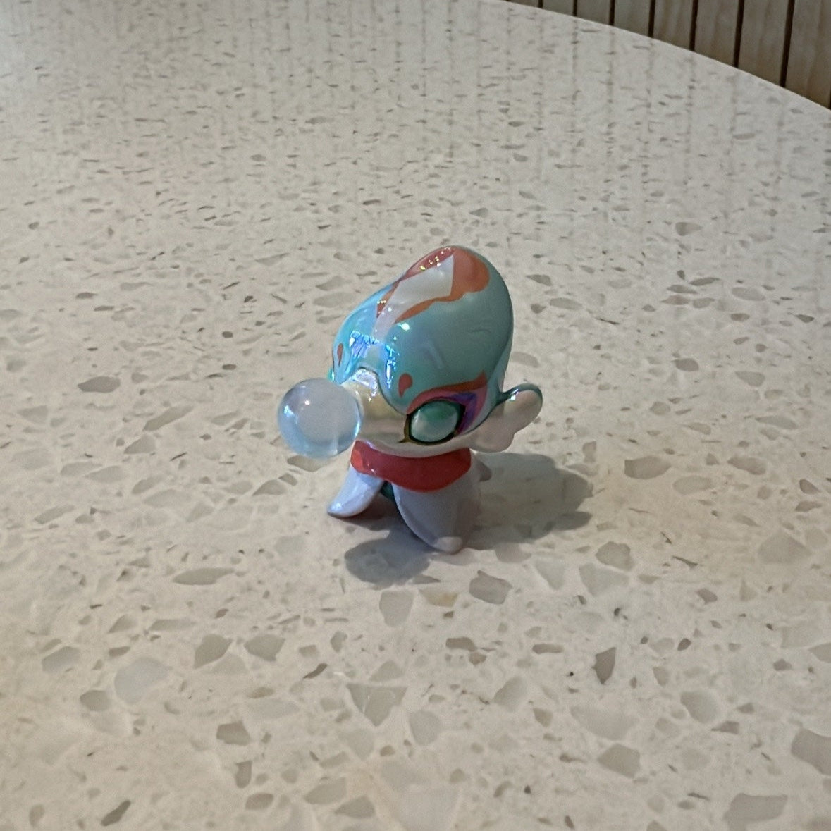 Front view of pearl teal seahorse from Genshin Impact's Fontemer Aberrant enemies