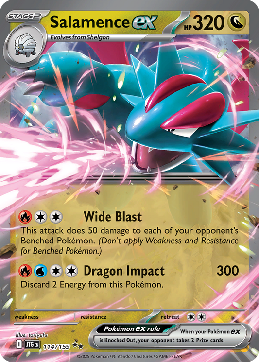 Salamence ex - 114/159 - Scarlet & Violet Journey Together (JTG)