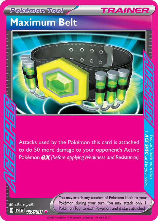 Maximum Belt - 117/131 - Scarlet & Violet Prismatic Evolutions (PRE)
