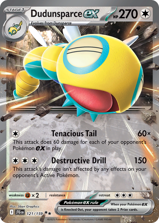 Dudunsparce ex - 121/159 - Scarlet & Violet Journey Together (JTG)