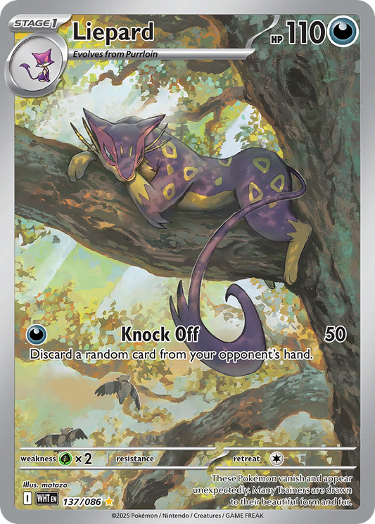 Liepard - 137/86 - Scarlet & Violet White Flare