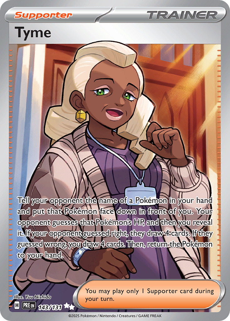 Tyme - 143/131 - Scarlet & Violet Prismatic Evolutions (PRE)