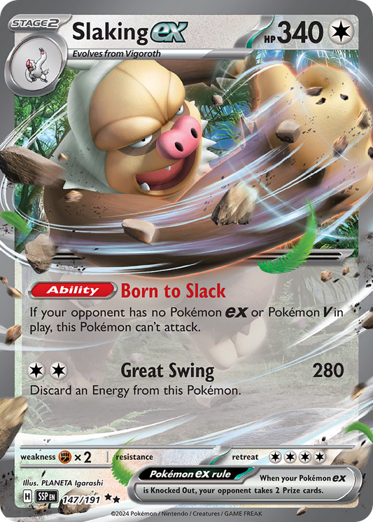 Slaking ex - 147/191 - Scarlet & Violet Surging Sparks (SSP)