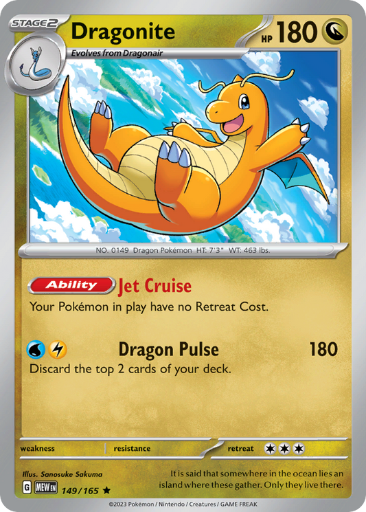 Dragonite - 149/165 - Scarlet & Violet 151 (undefined) - Reverse Holofoil