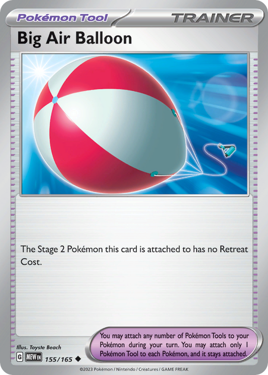 Big Air Balloon - 155/165 - Scarlet & Violet 151 (undefined) - Reverse Holofoil