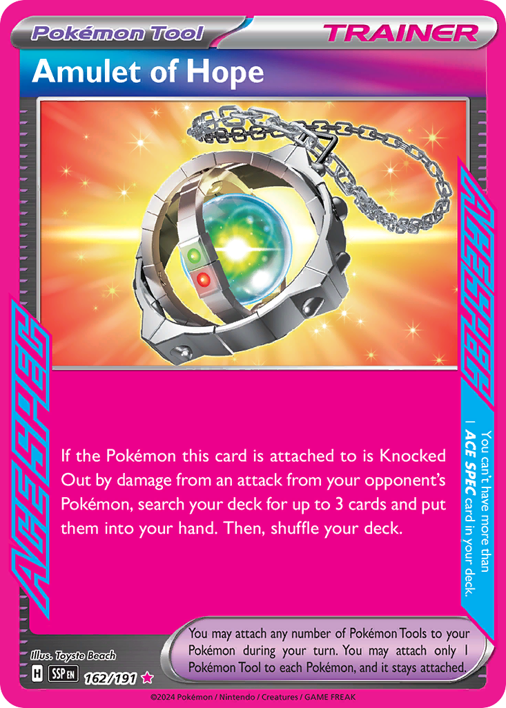 Amulet of Hope - 162/191 - Scarlet & Violet Surging Sparks (SSP)